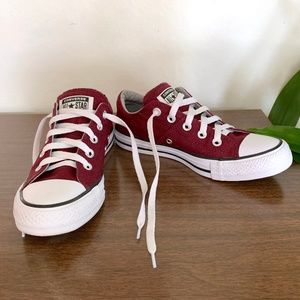 Burgundy Converse